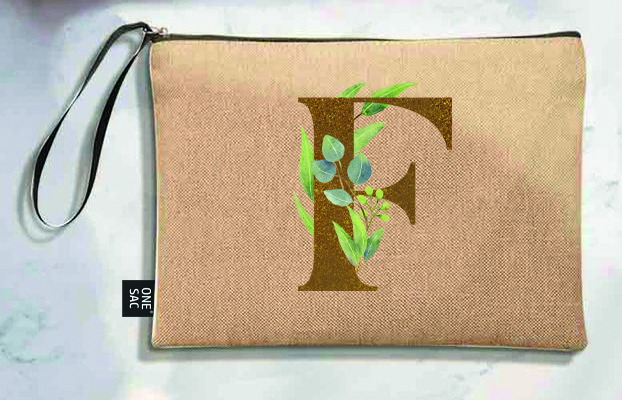 Sac à main Lettre F (Modèles variés) (25 × 18 × 1 cm)
